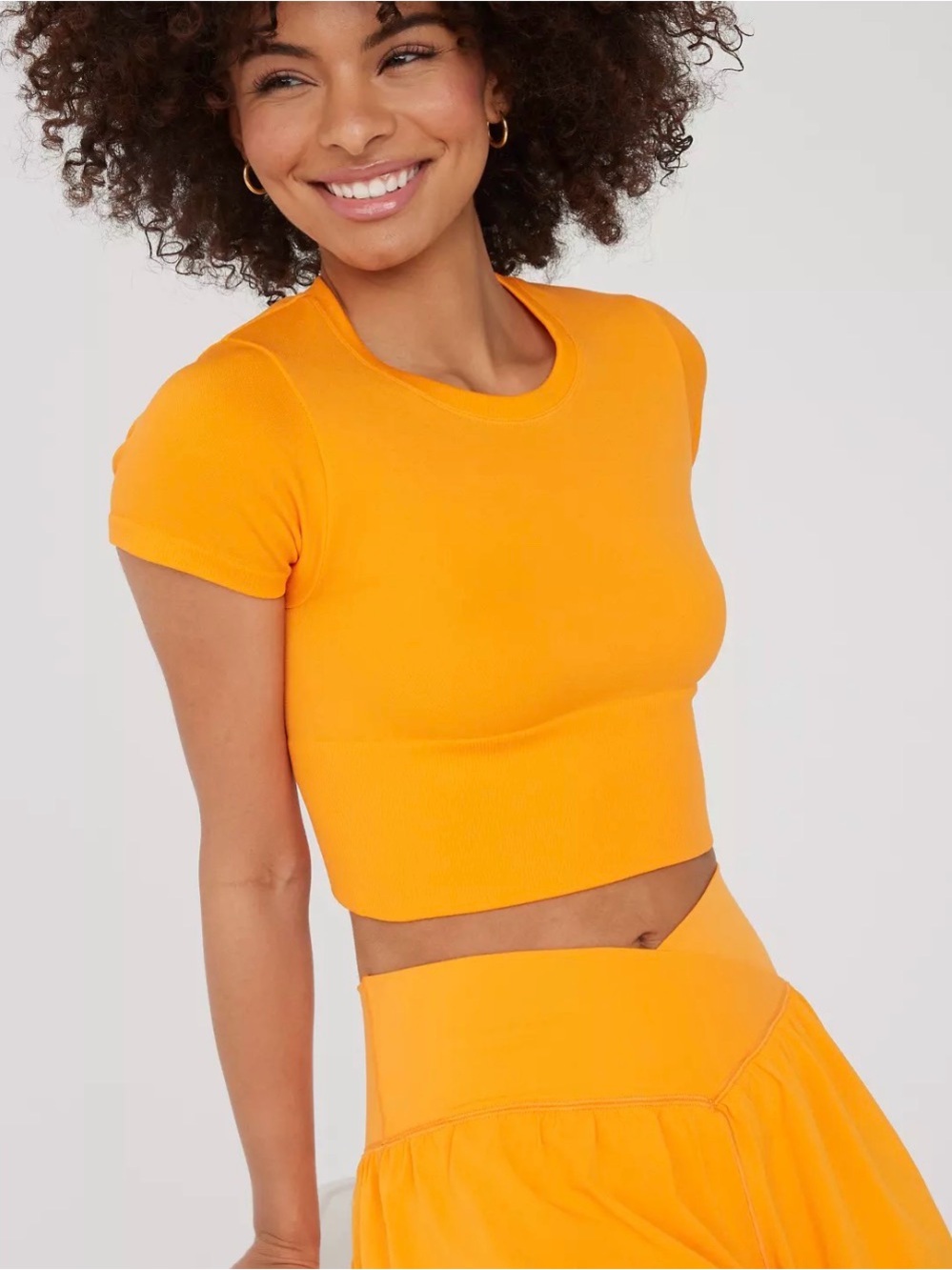 OFFLINE By Aerie Sidewalk Seamless Cropped T-Shirt